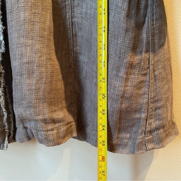 Eileen Fisher Gray 100% Irish Linen Jacket or Dress size small - Picture 6 of 10